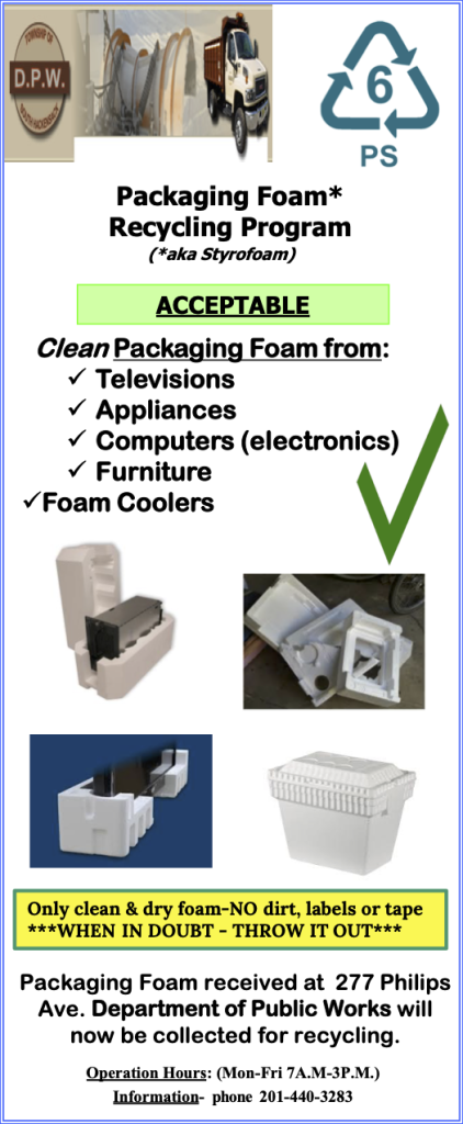 Styrofoam Program Page 1 Image